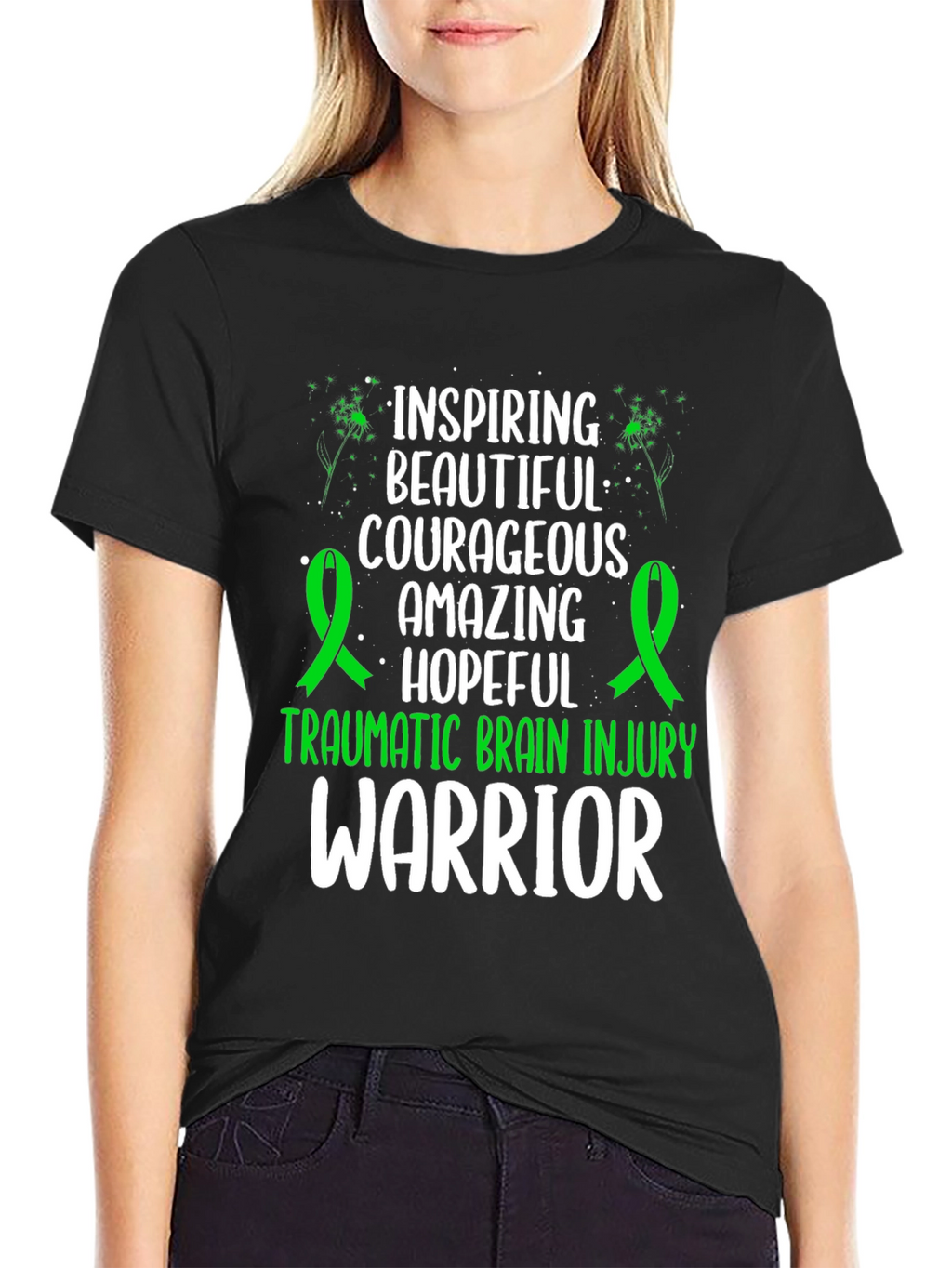 TBI Warrior Shirt Inspiring Courageous Hopeful