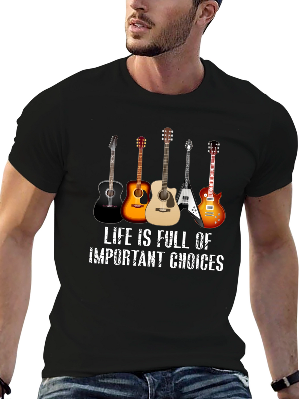 Guitar Choices T-Shirt - Music Lover Tee