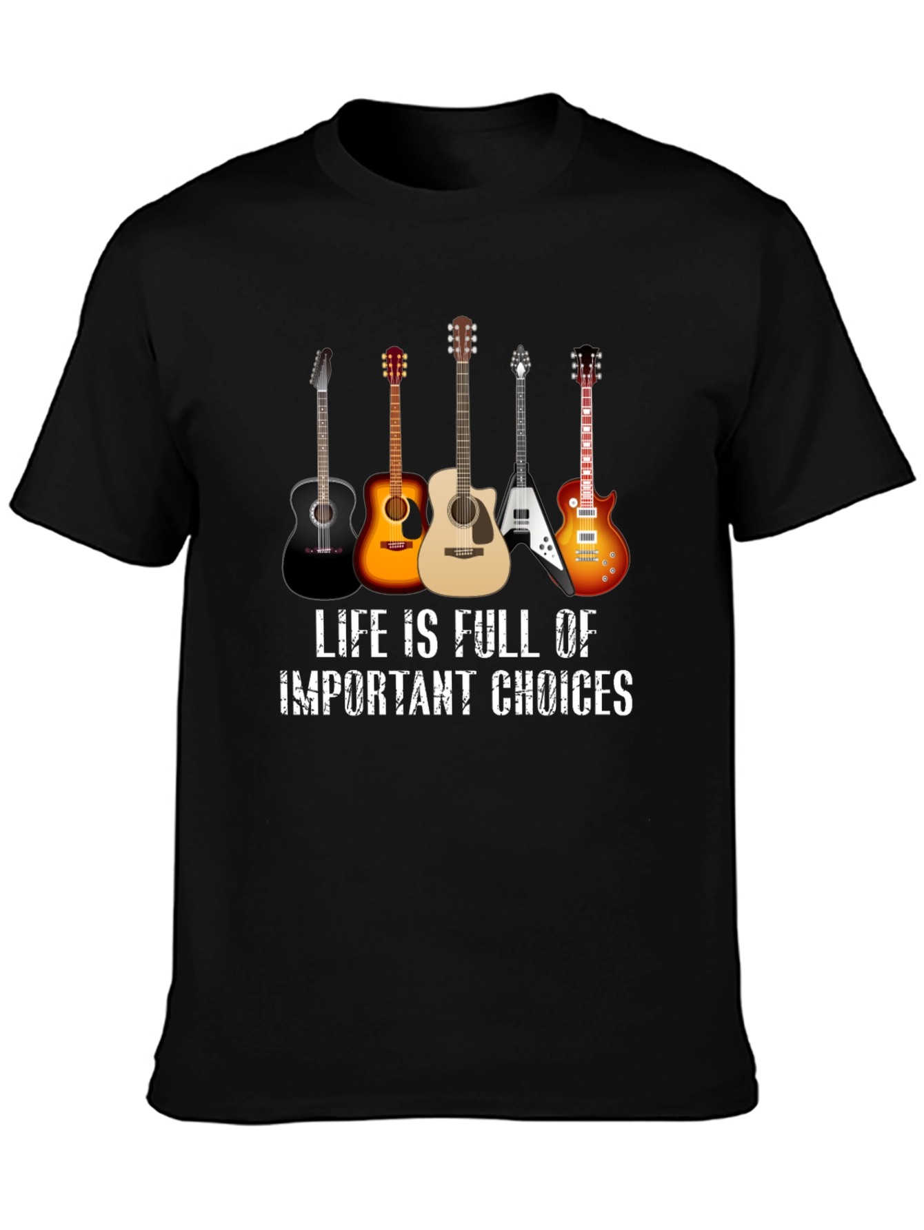 Guitar Choices T-Shirt - Music Lover Tee