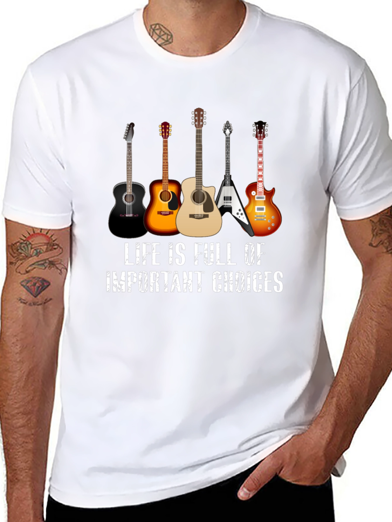 Guitar Choices T-Shirt - Music Lover Tee
