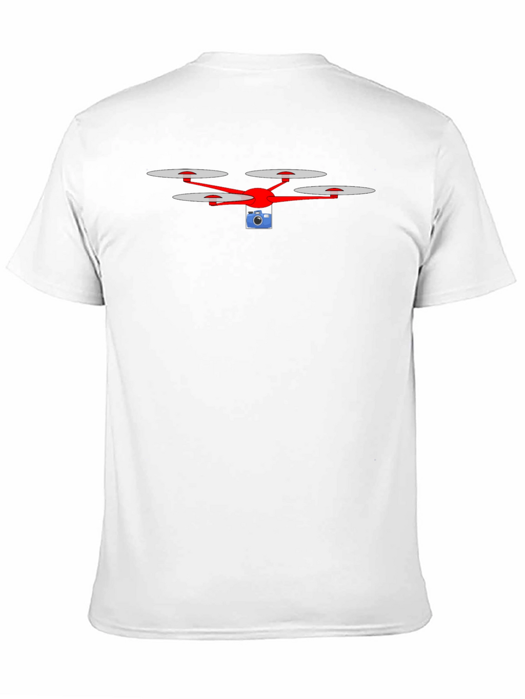 Drone Graphic T-Shirt - Black Casual Tee