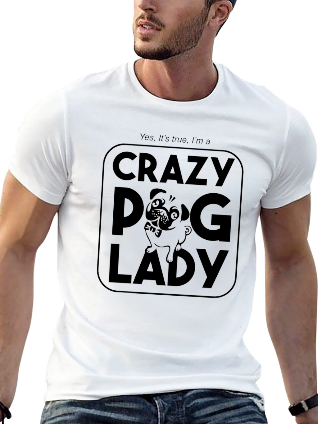 Crazy Dog Lady Graphic T-Shirt