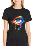 Rainbow Eye Black T-Shirt