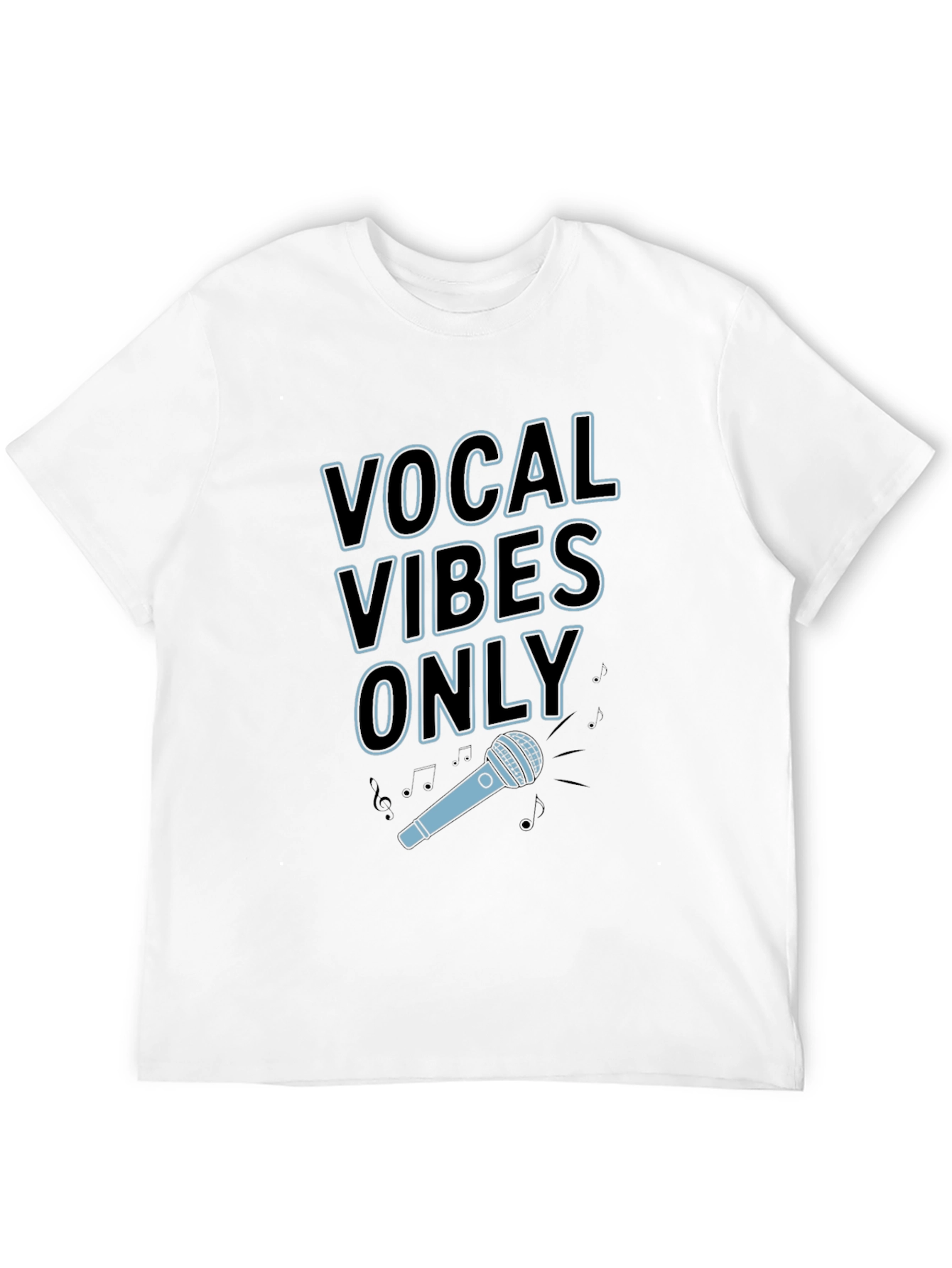 Vocal Vibes Only Graphic T-Shirt - Black