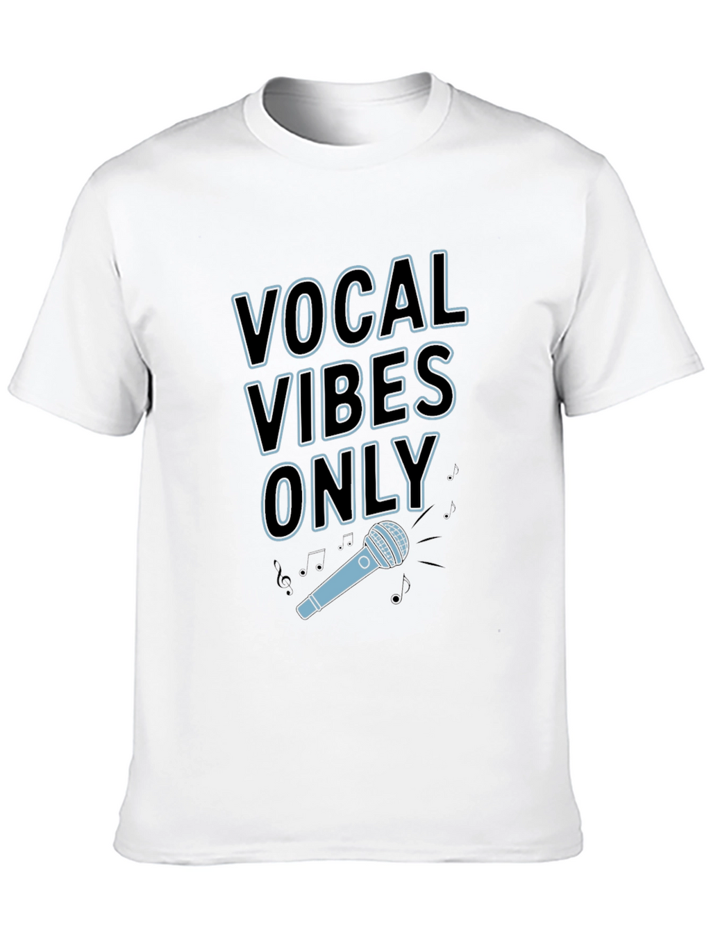 Vocal Vibes Only Graphic T-Shirt - Black
