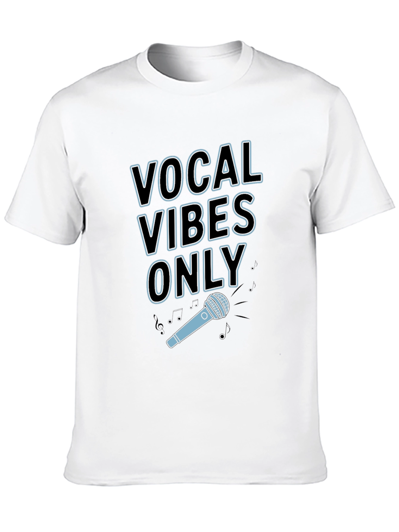 Vocal Vibes Only Graphic T-Shirt - Black