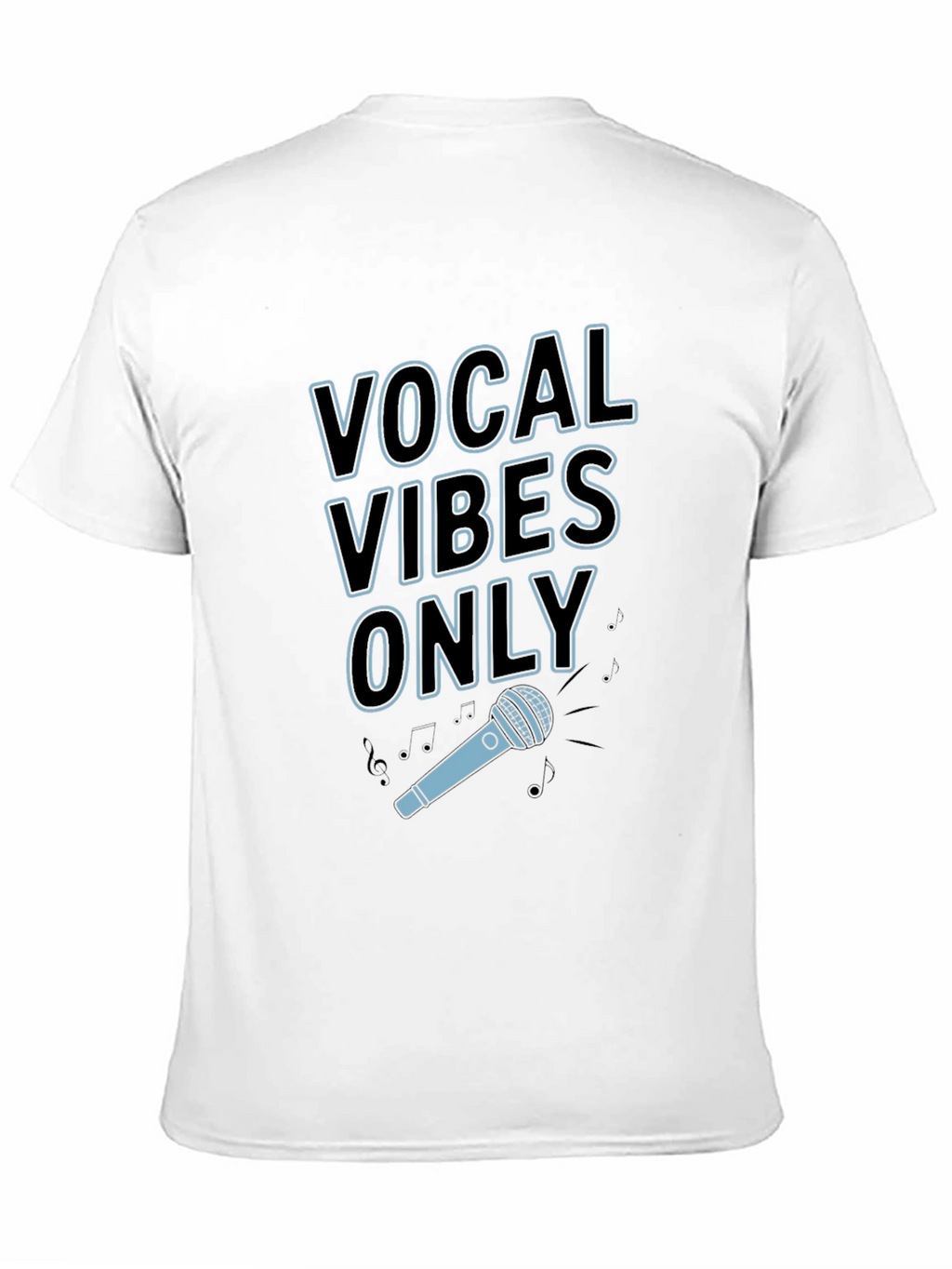 Vocal Vibes Only Graphic T-Shirt - Black