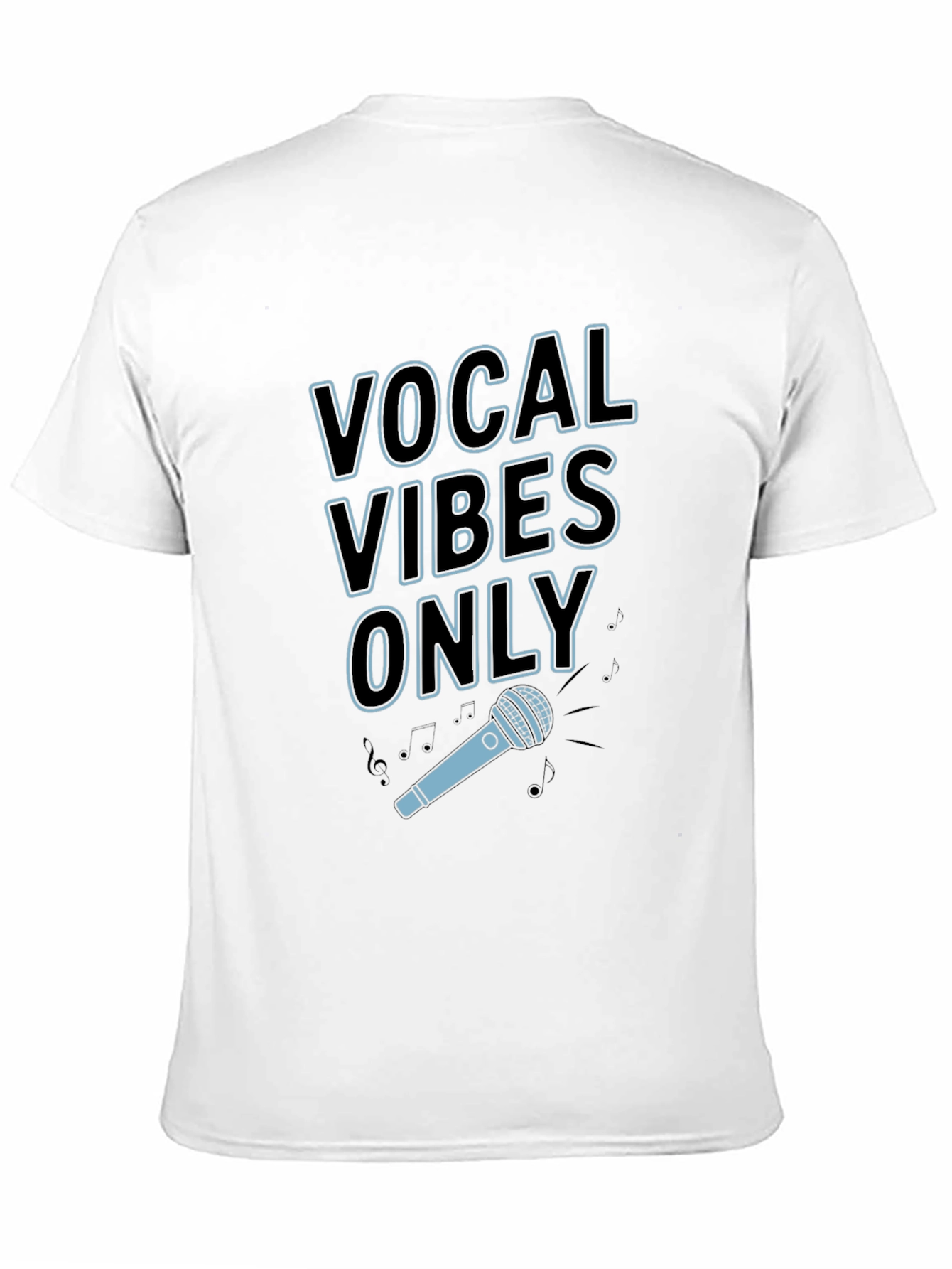 Vocal Vibes Only Graphic T-Shirt - Black