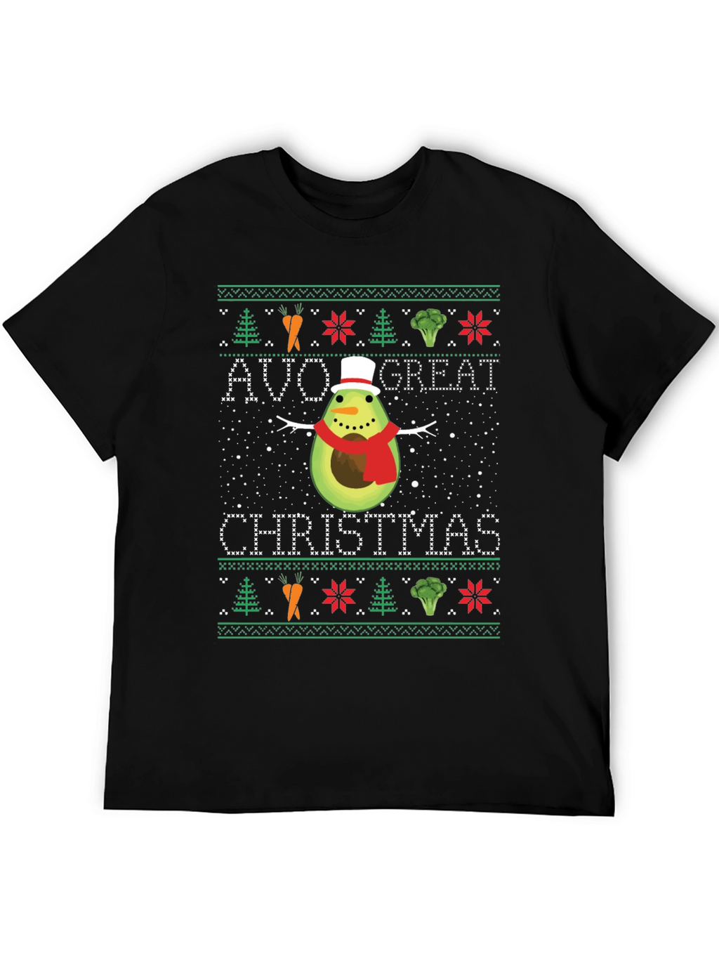 Avo Great Christmas T-Shirt - Funny Holiday Avocado Tee