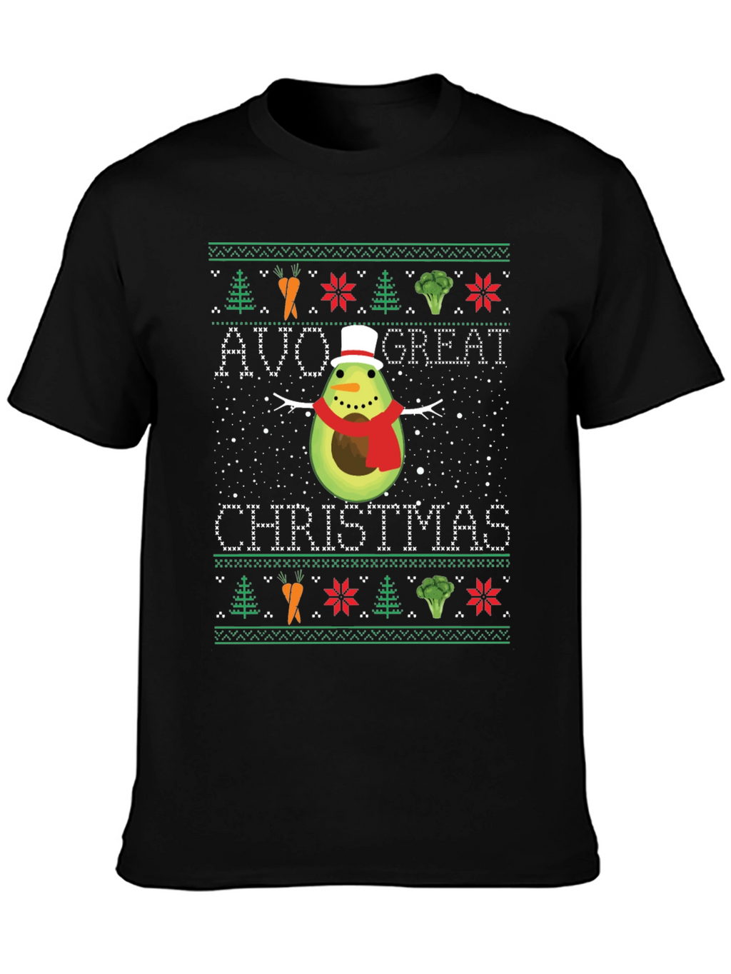 Avo Great Christmas T-Shirt - Funny Holiday Avocado Tee