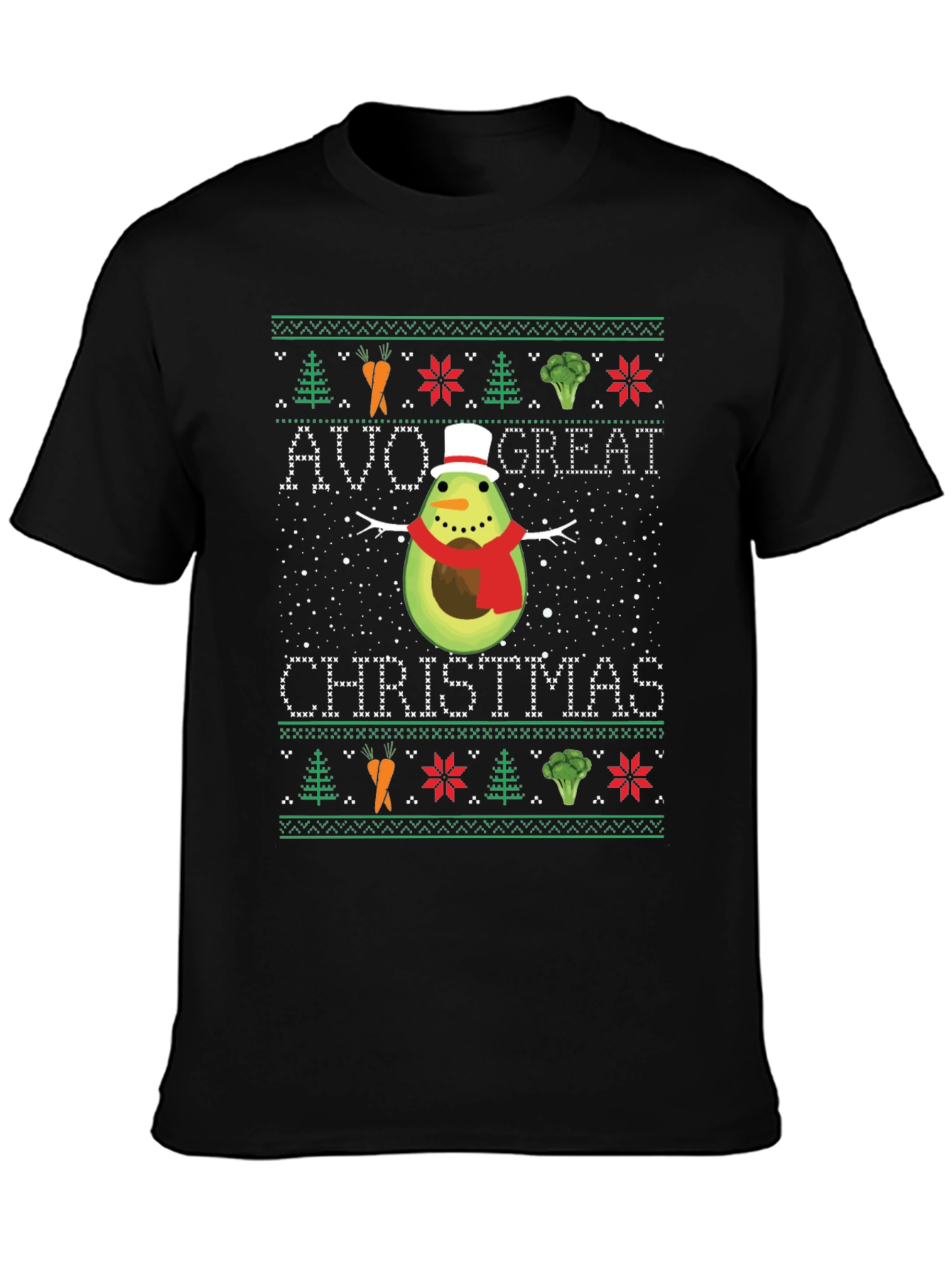 Avo Great Christmas T-Shirt - Funny Holiday Avocado Tee