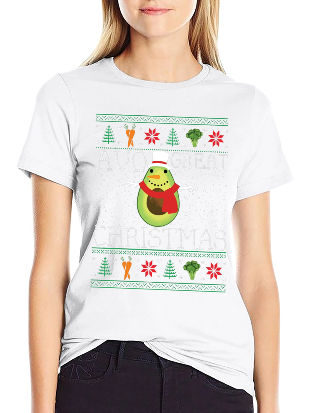 Avo Great Christmas T-Shirt - Funny Holiday Avocado Tee