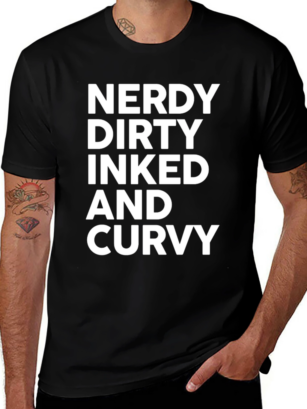 Nerdy Dirty Inked Curvy Tee