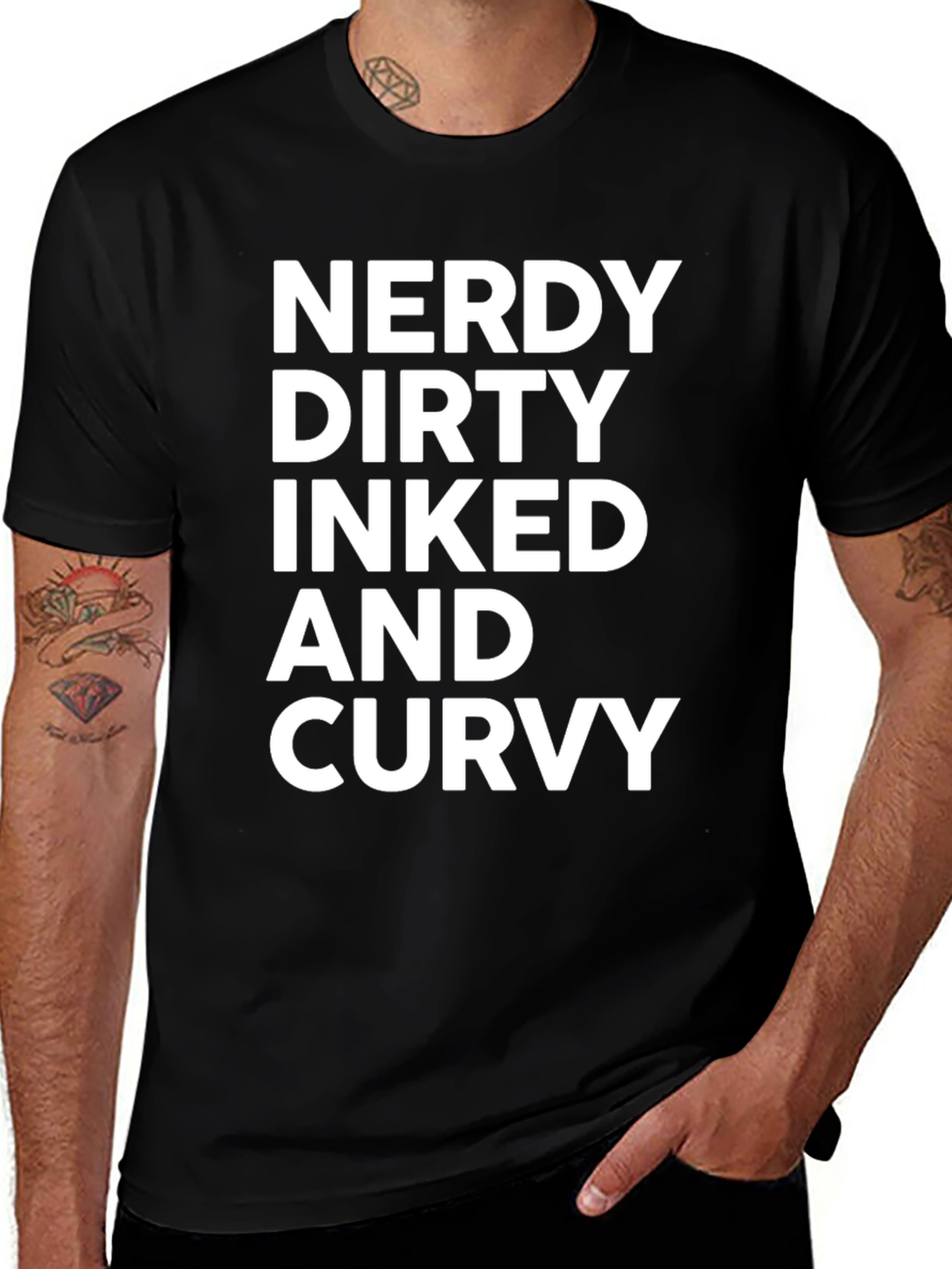 Nerdy Dirty Inked Curvy Tee