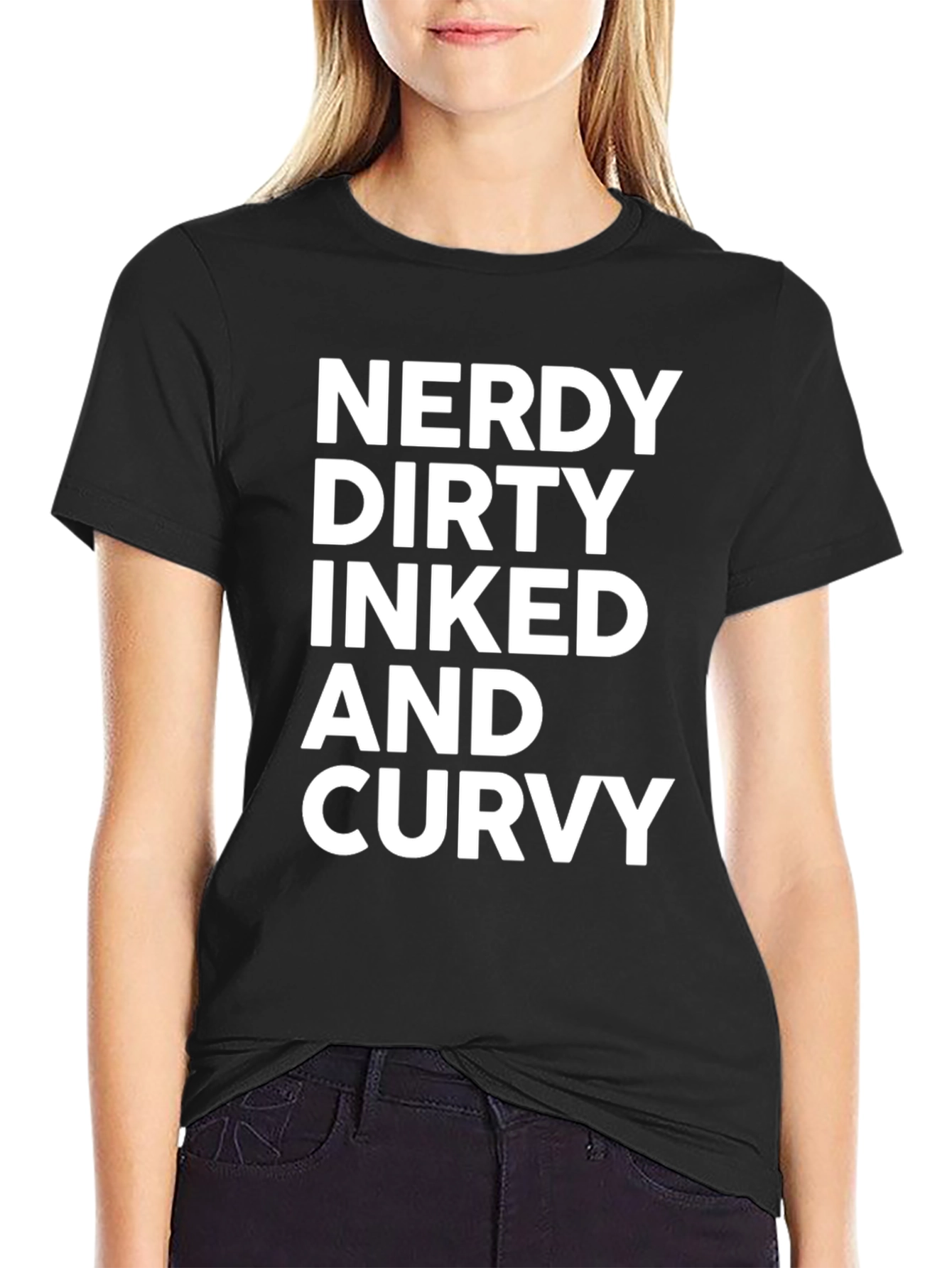 Nerdy Dirty Inked Curvy Tee