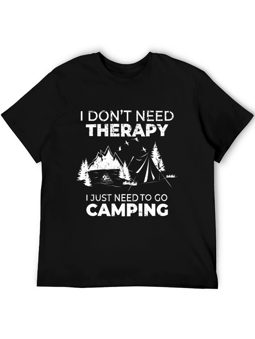 Camping Therapy T-Shirt - Funny Outdoor Adventure Tee
