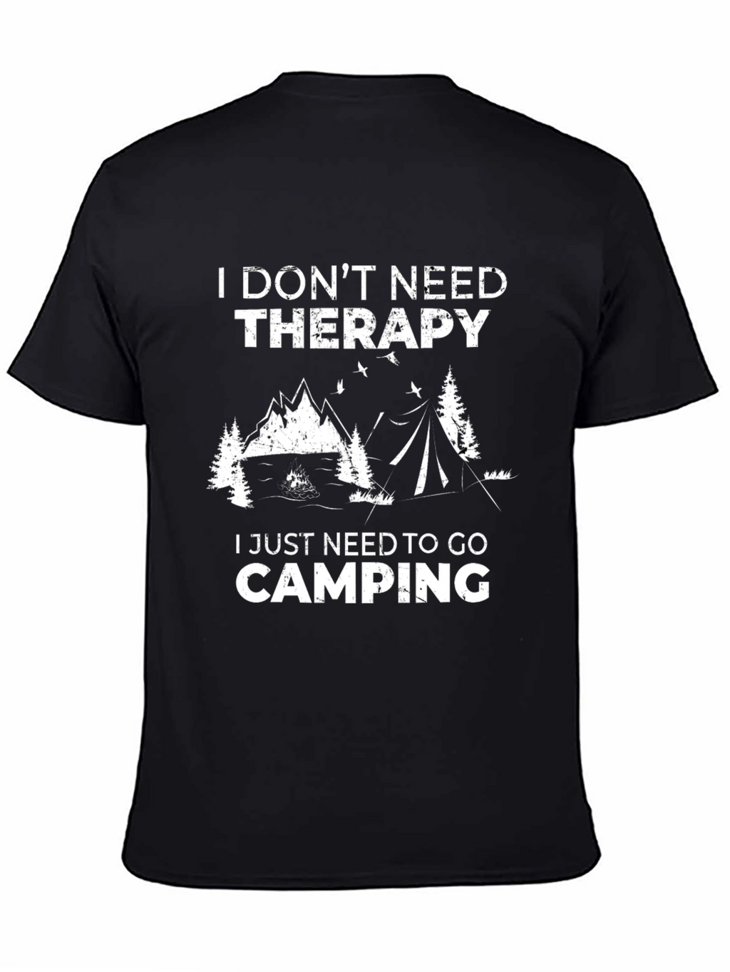 Camping Therapy T-Shirt - Funny Outdoor Adventure Tee