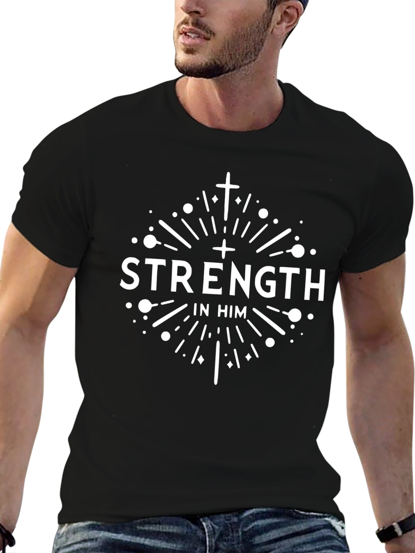 Strength In Him Christian T-Shirt