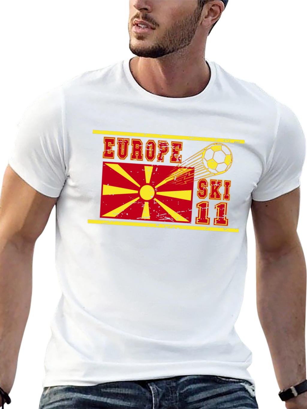 Europe Ski 11 T-Shirt Soccer Theme