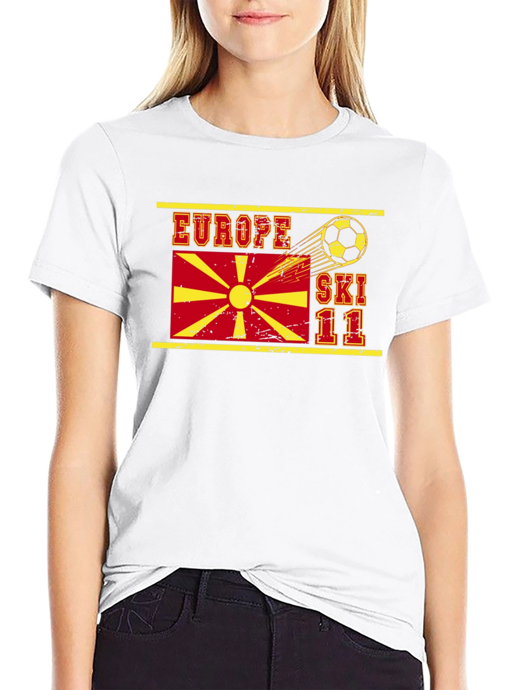 Europe Ski 11 T-Shirt Soccer Theme