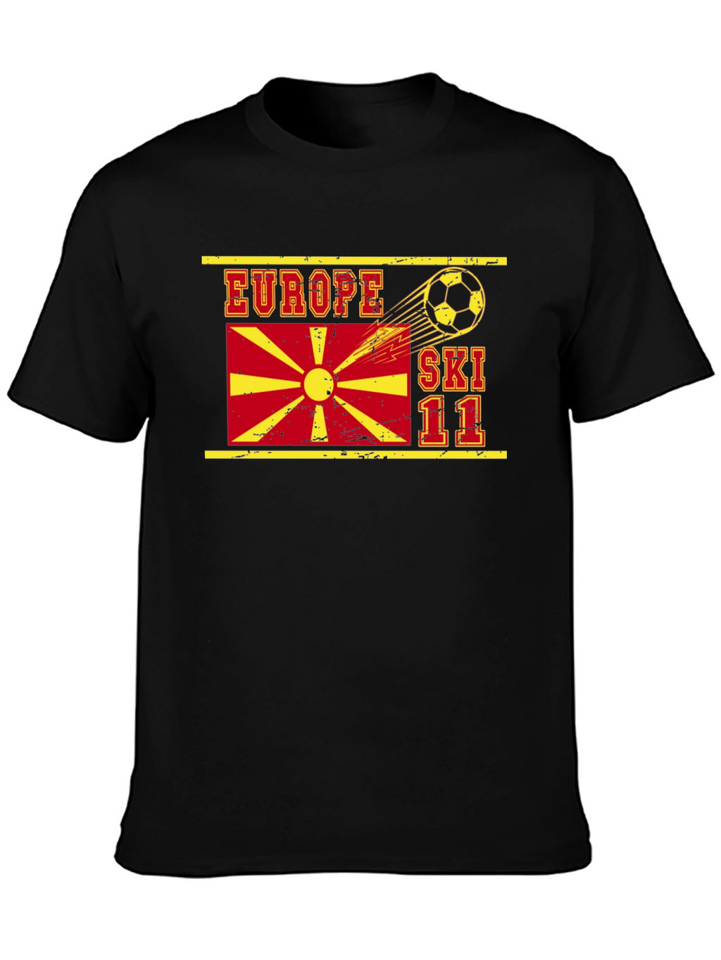 Europe Ski 11 T-Shirt Soccer Theme