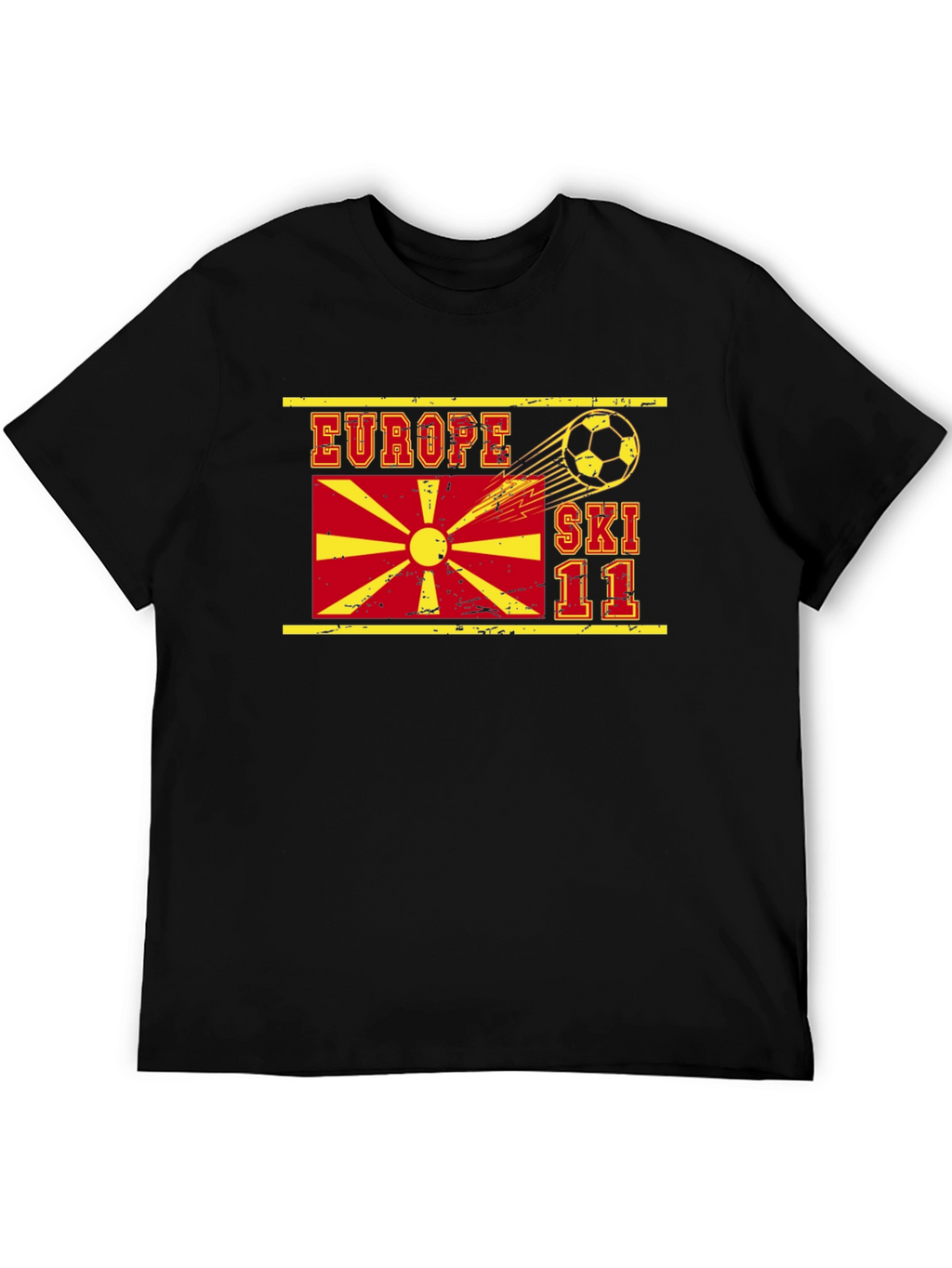 Europe Ski 11 T-Shirt Soccer Theme