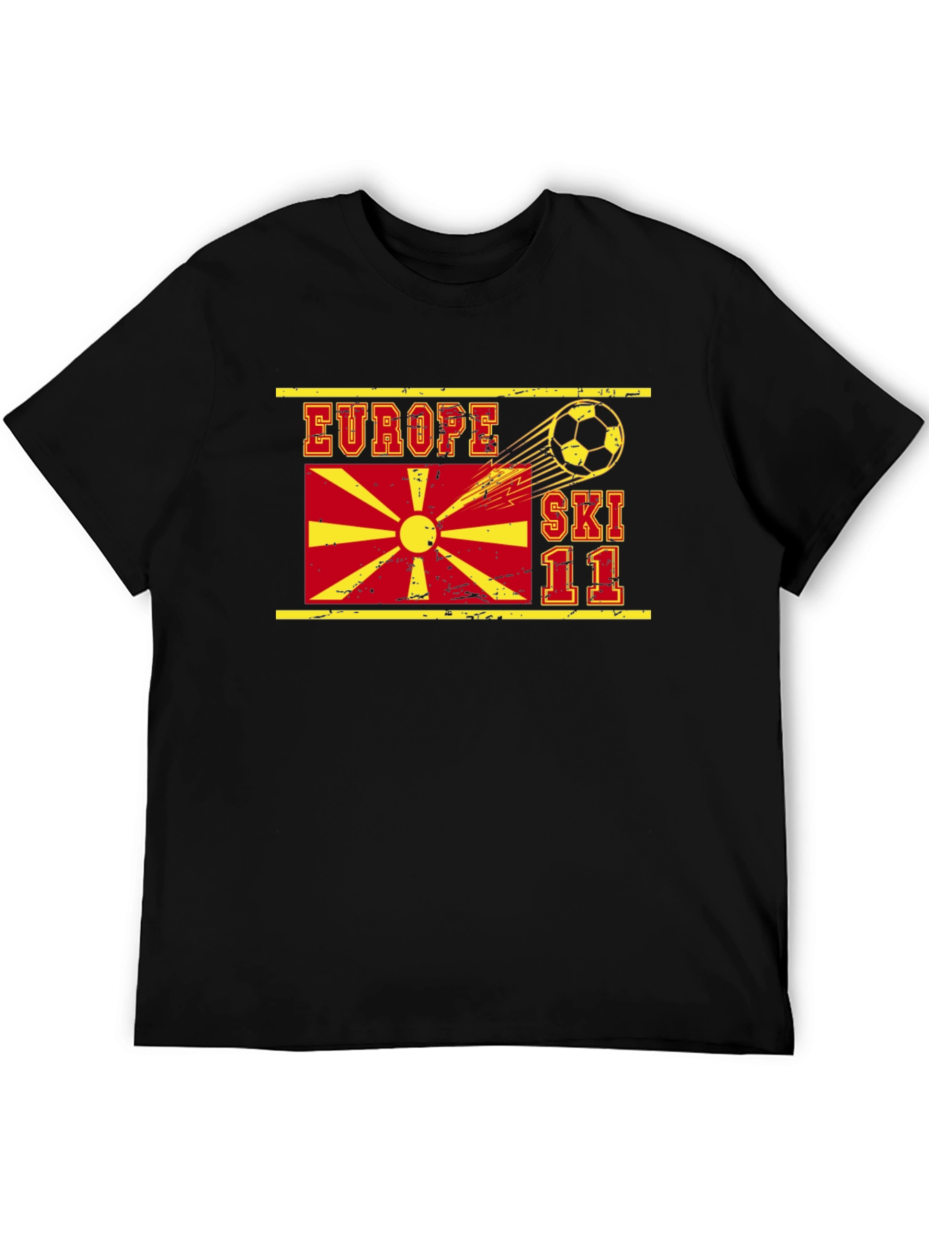 Europe Ski 11 T-Shirt Soccer Theme