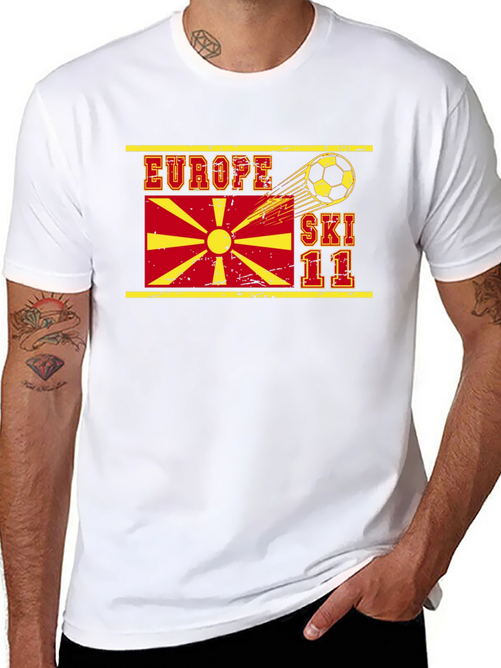 Europe Ski 11 T-Shirt Soccer Theme
