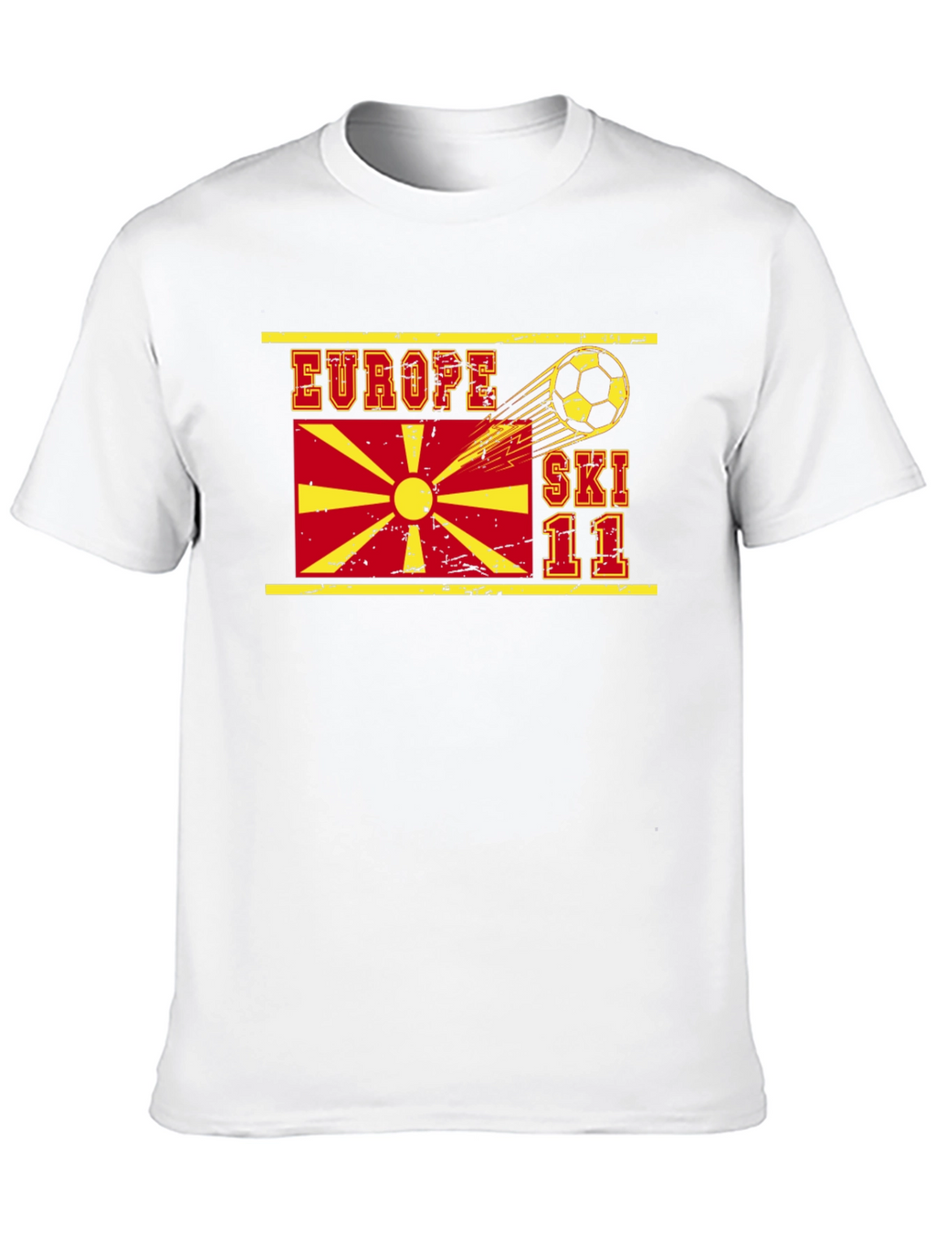 Europe Ski 11 T-Shirt Soccer Theme
