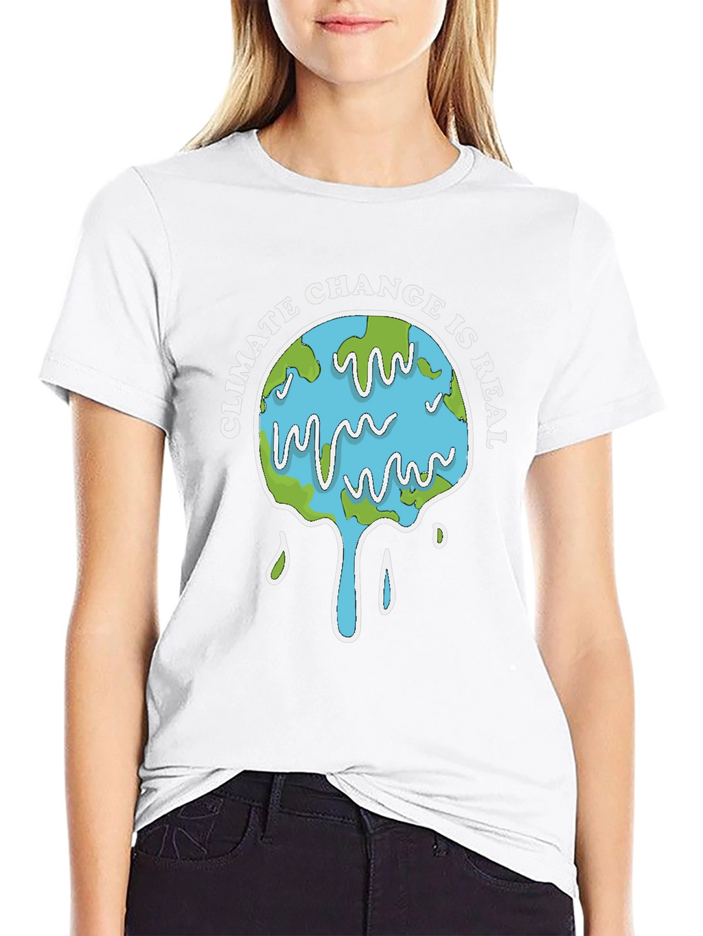 Climate Change Is Real Graphic Tee - Black