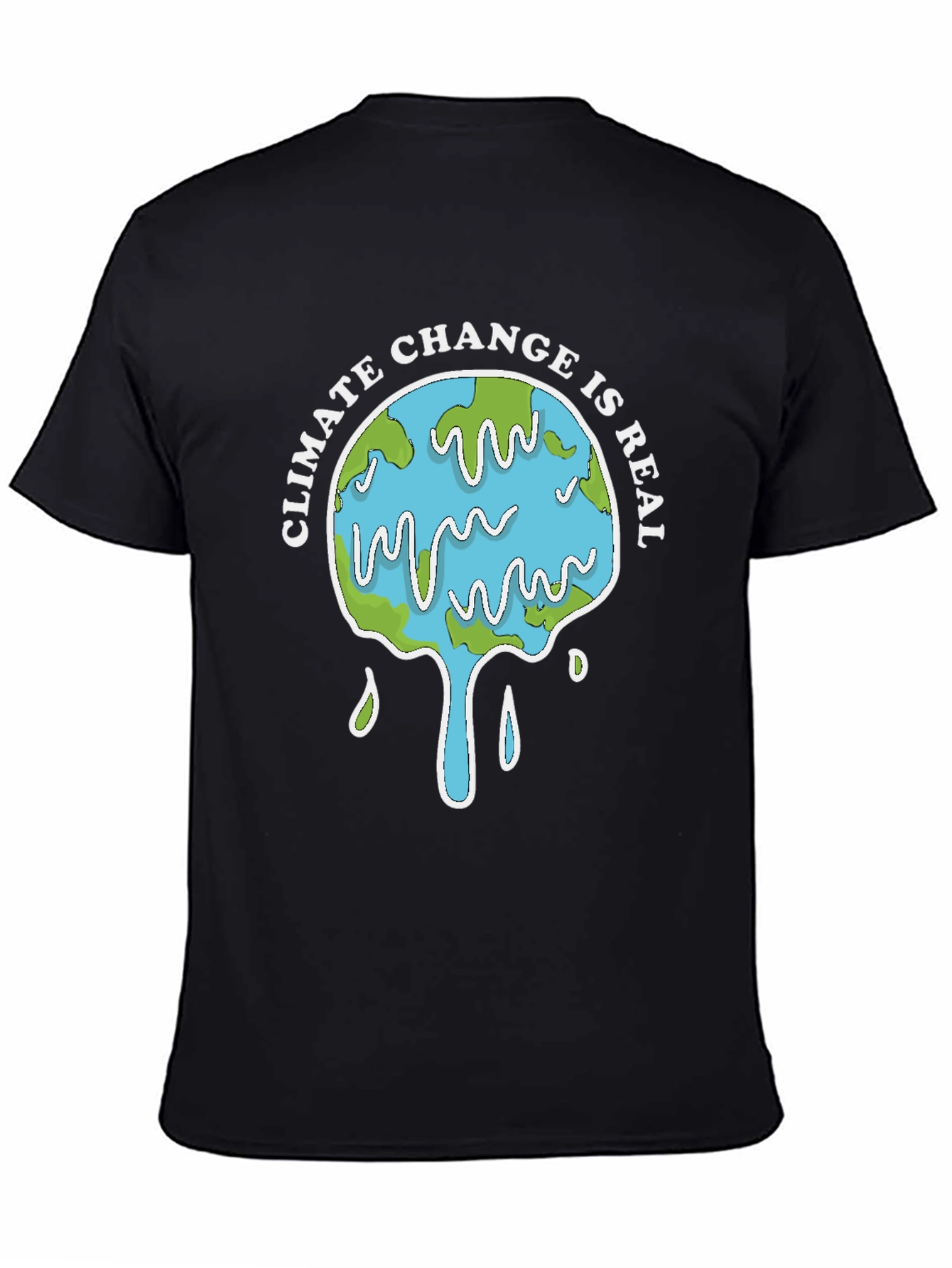 Climate Change Is Real Graphic Tee - Black