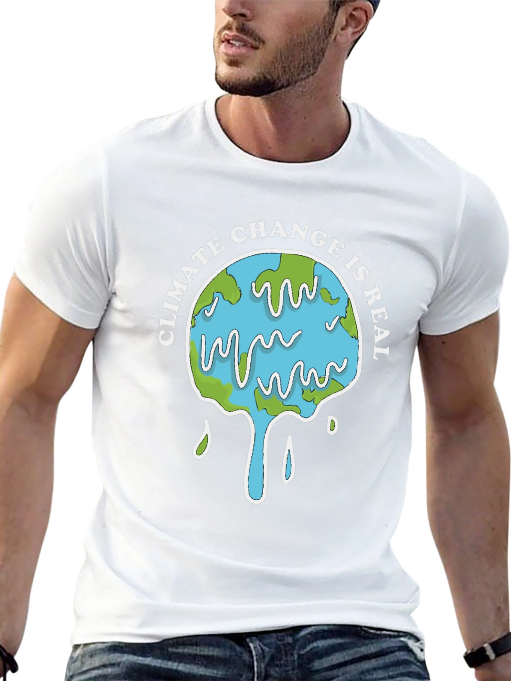 Climate Change Is Real Graphic Tee - Black