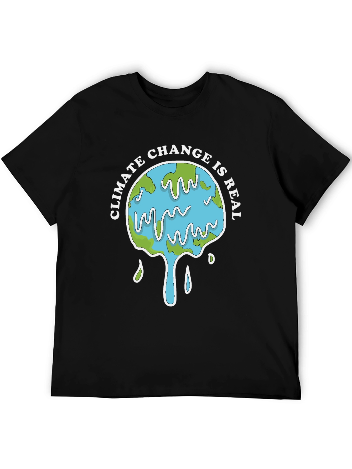 Climate Change Is Real Graphic Tee - Black