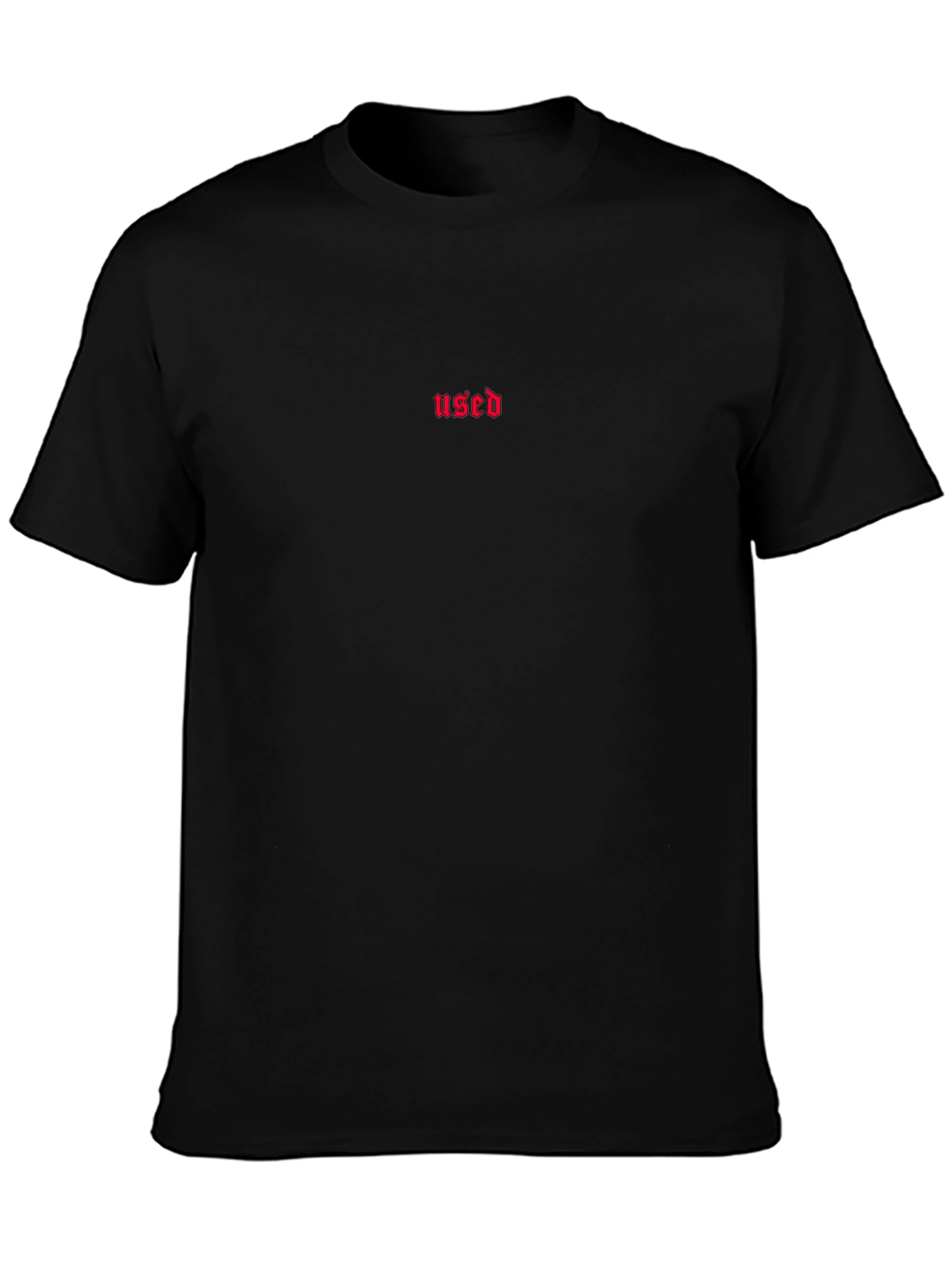 Black Used Graphic Tee - Minimalist Streetwear