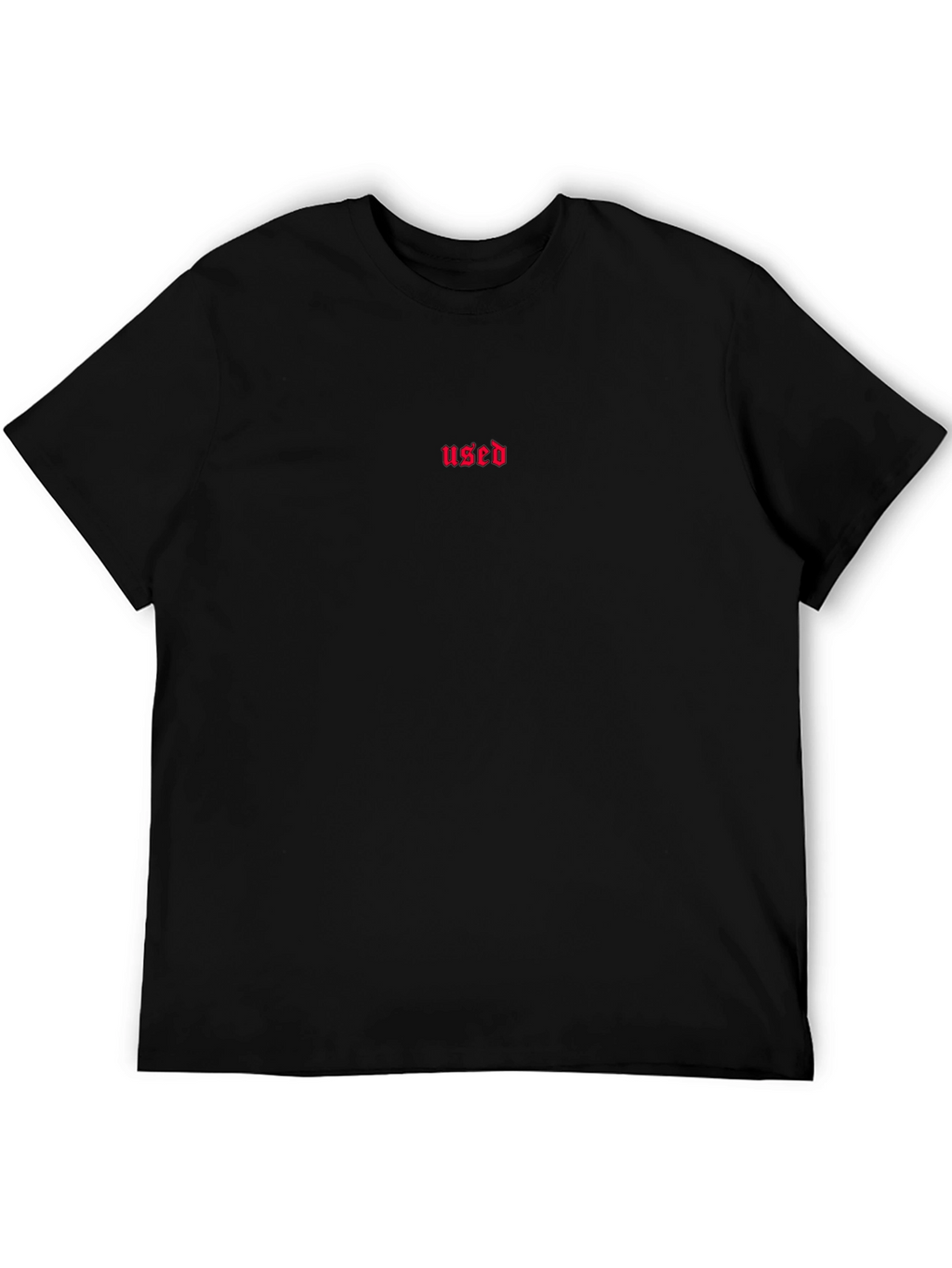Black Used Graphic Tee - Minimalist Streetwear