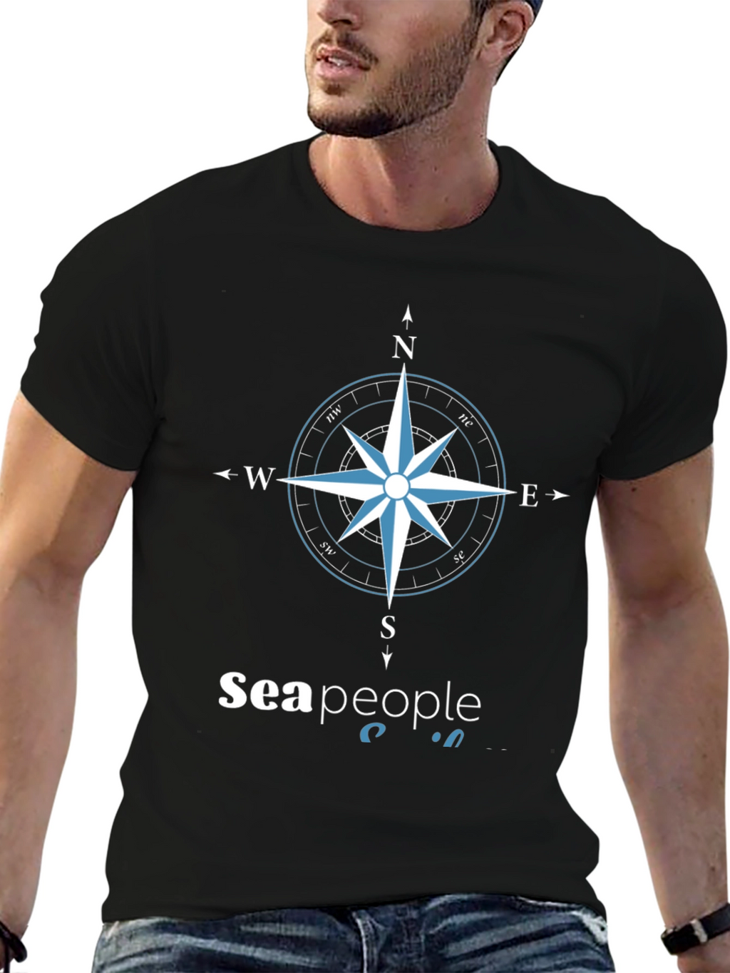 Sea People Compass Graphic T-Shirt