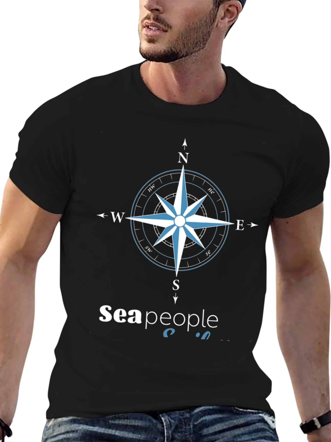 Sea People Compass Graphic T-Shirt