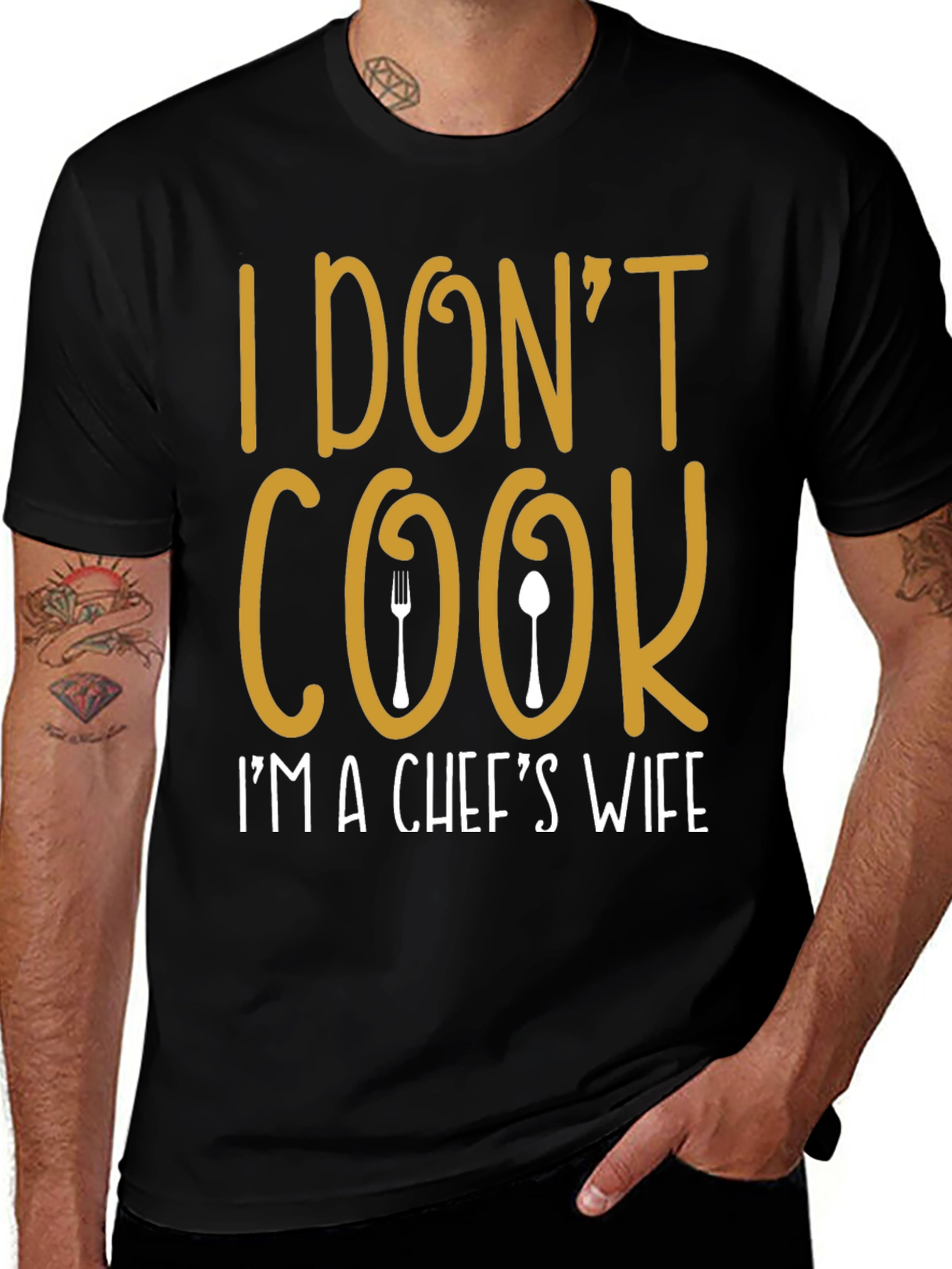 I Dont Cook Chefs Wife T-Shirt