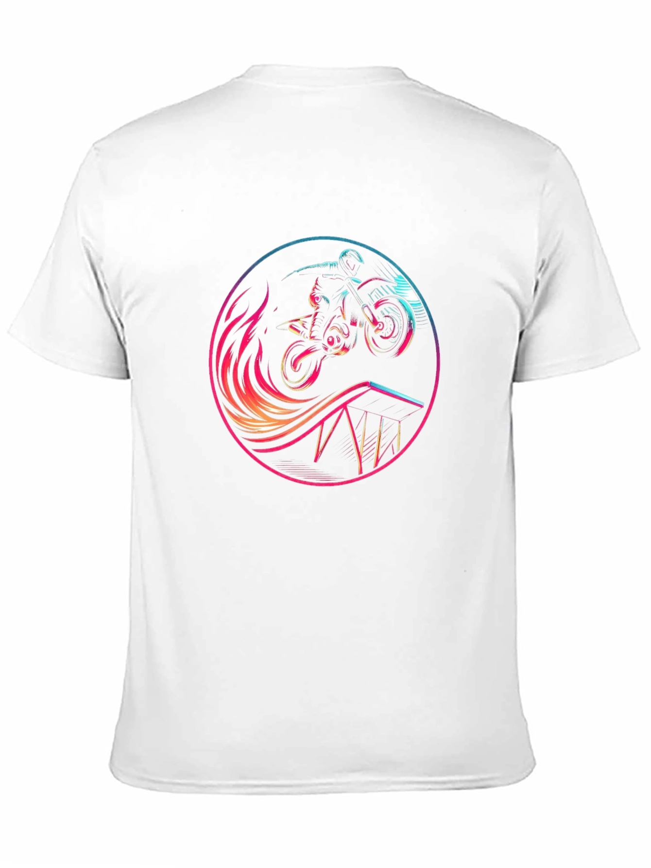 Motocross Rider Graphic Tee - Stylish Black T-Shirt