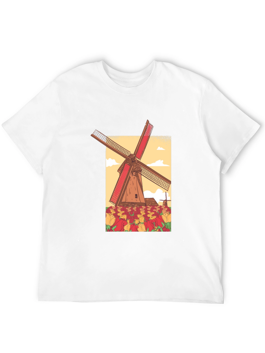 Dutch Windmill Graphic T-Shirt
