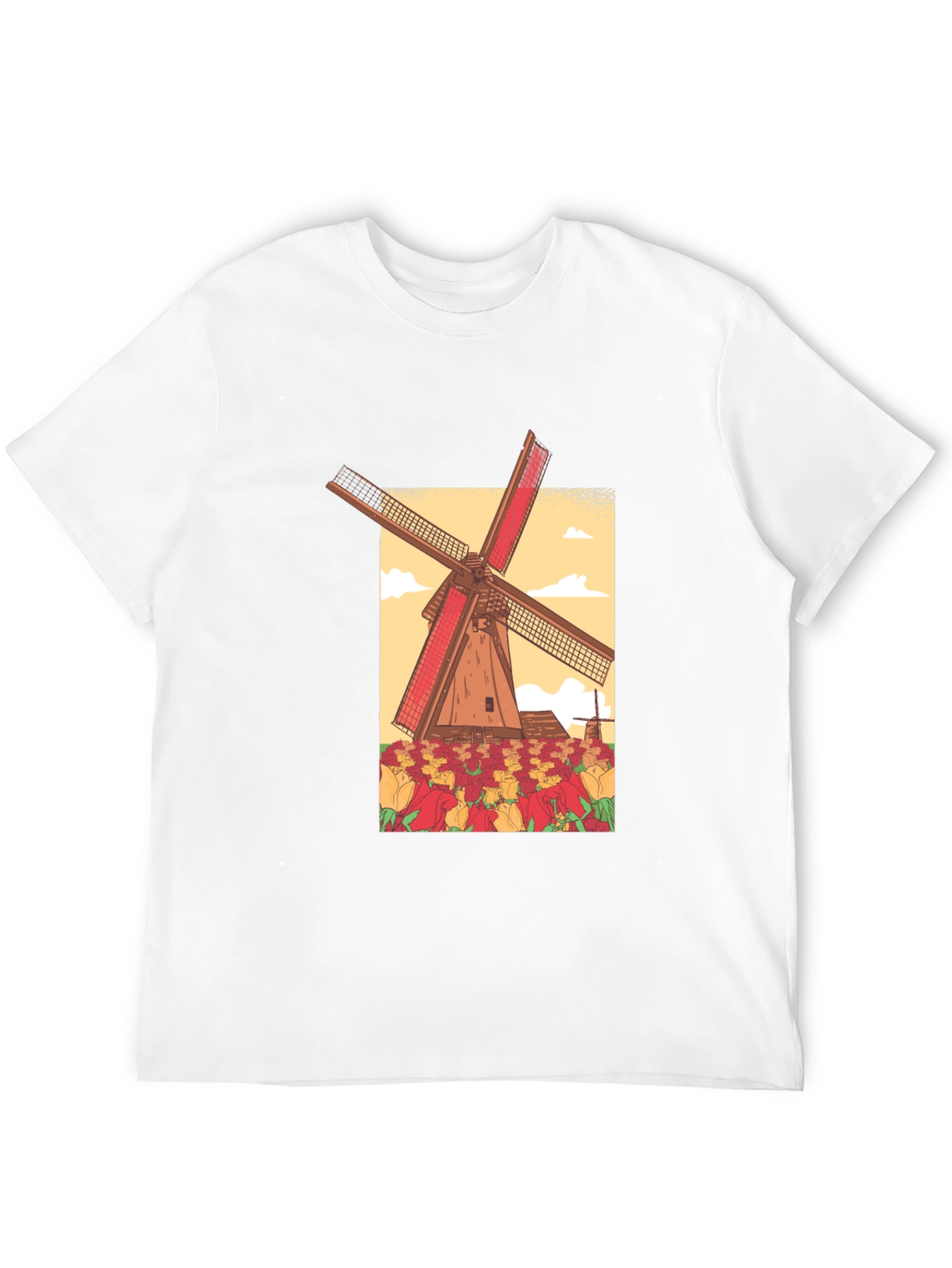 Dutch Windmill Graphic T-Shirt