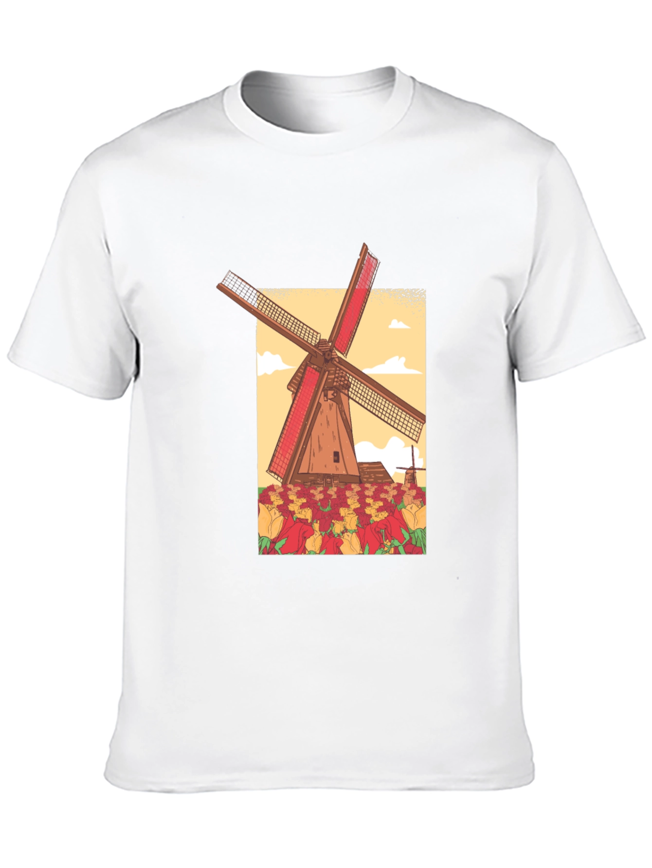 Dutch Windmill Graphic T-Shirt