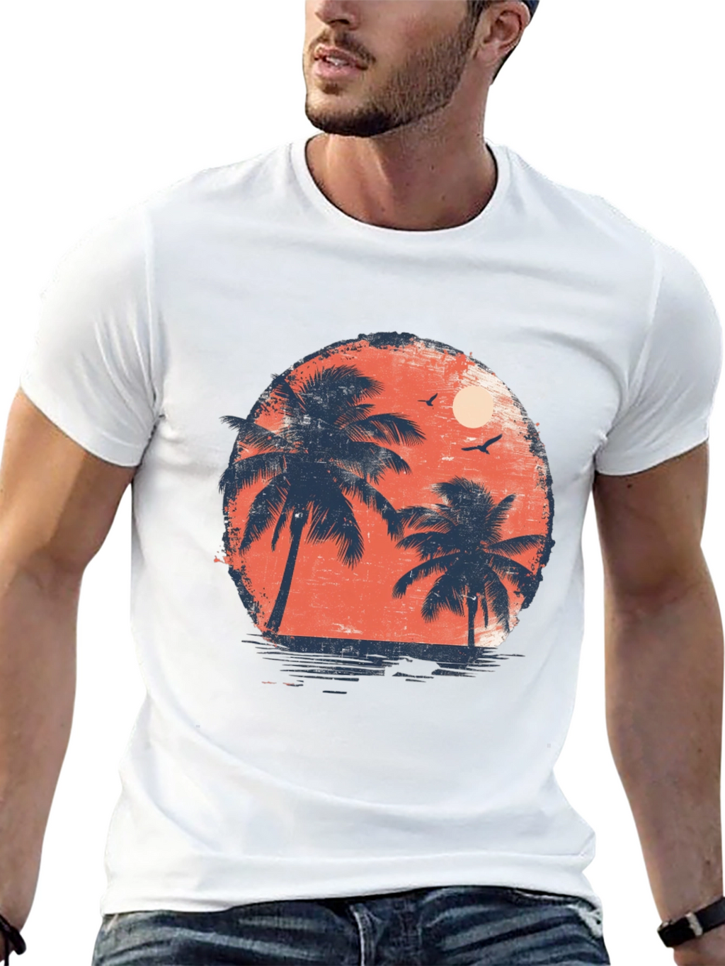 Sunset Palms Graphic Tee