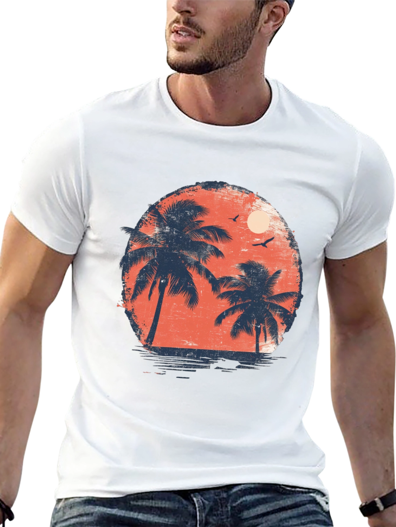 Sunset Palms Graphic Tee