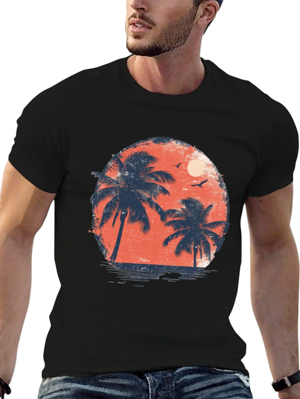 Sunset Palms Graphic Tee