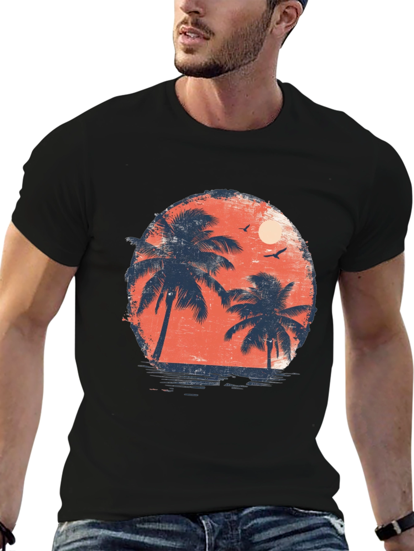 Sunset Palms Graphic Tee