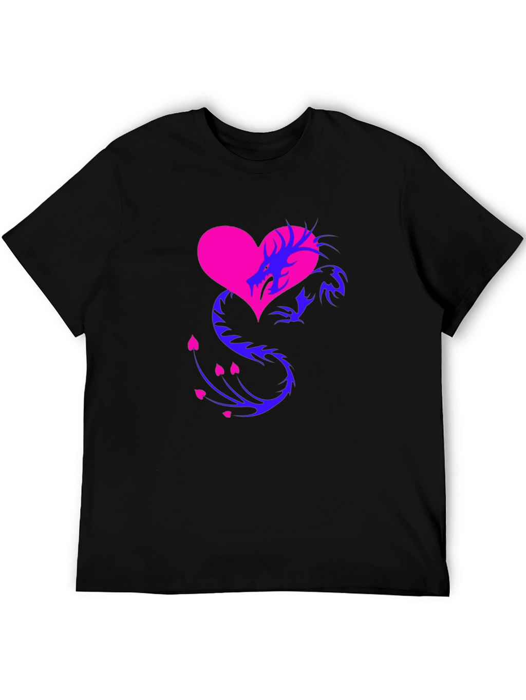 Dragon Heart Graphic Tee - Stylish Mens Shirt