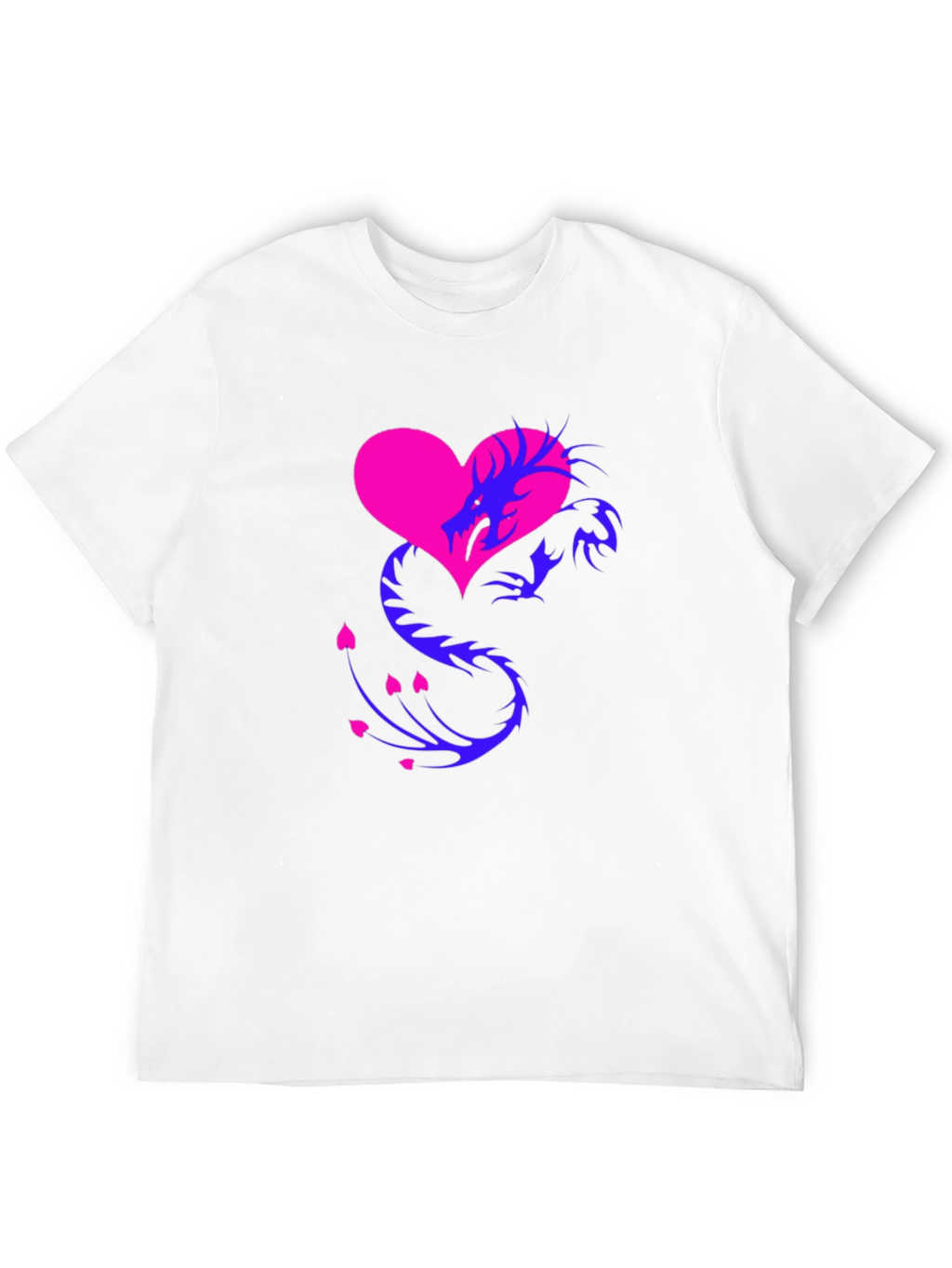 Dragon Heart Graphic Tee - Stylish Mens Shirt