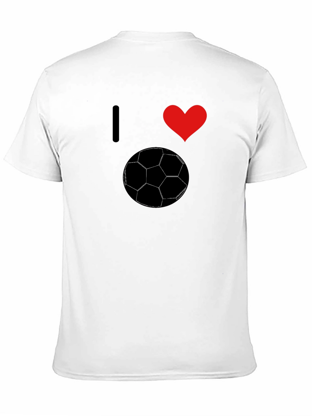 I Love Soccer Graphic Tee - Stylish Black T-Shirt