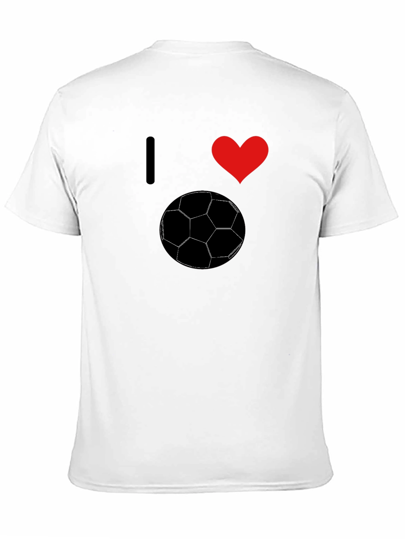 I Love Soccer Graphic Tee - Stylish Black T-Shirt